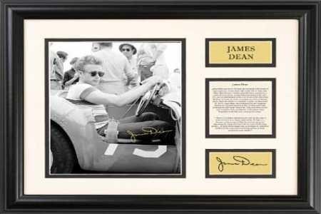 James Dean Porsche Image w/ Biography: 14KA-A2R